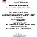 Notice to Membership